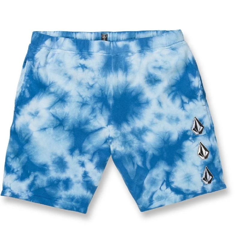 Men’s modern utility pants-Volcom Men's Iconic Stone Fleece Shorts Blue Size XX-Large