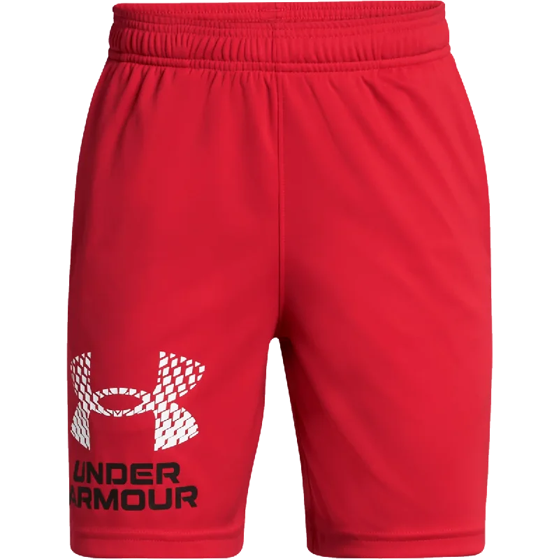 Men’s casual stretch trousers-Youth UA Tech Logo Shorts