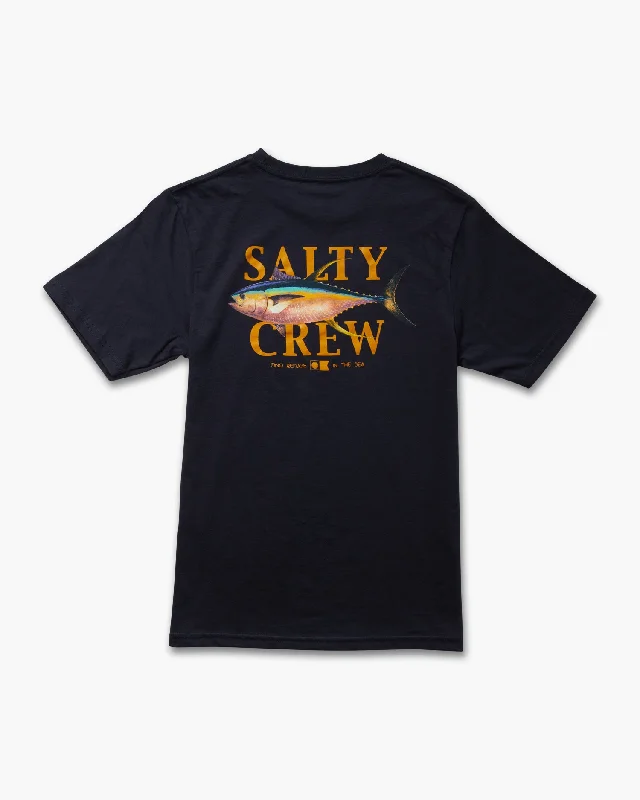 Men’s relaxed slim tee-Yellowfin Boys Tee - Navy