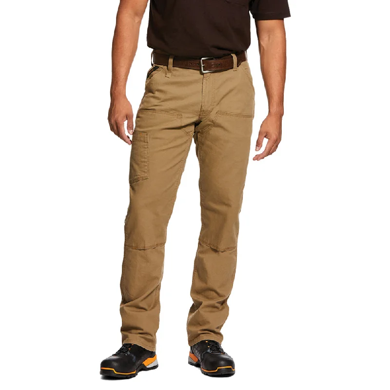 Men’s relaxed drawstring trousers-Ariat Men's Rebar M4 DuraStretch Made Tough Double-Front Straight Leg Pant