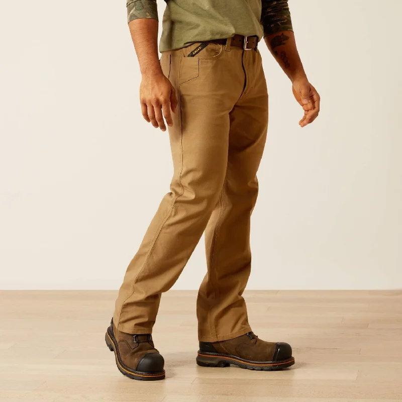 Men’s modern linen pants-Ariat Men's Rebar M5 DuraStretch Made Tough Straight Leg Pant