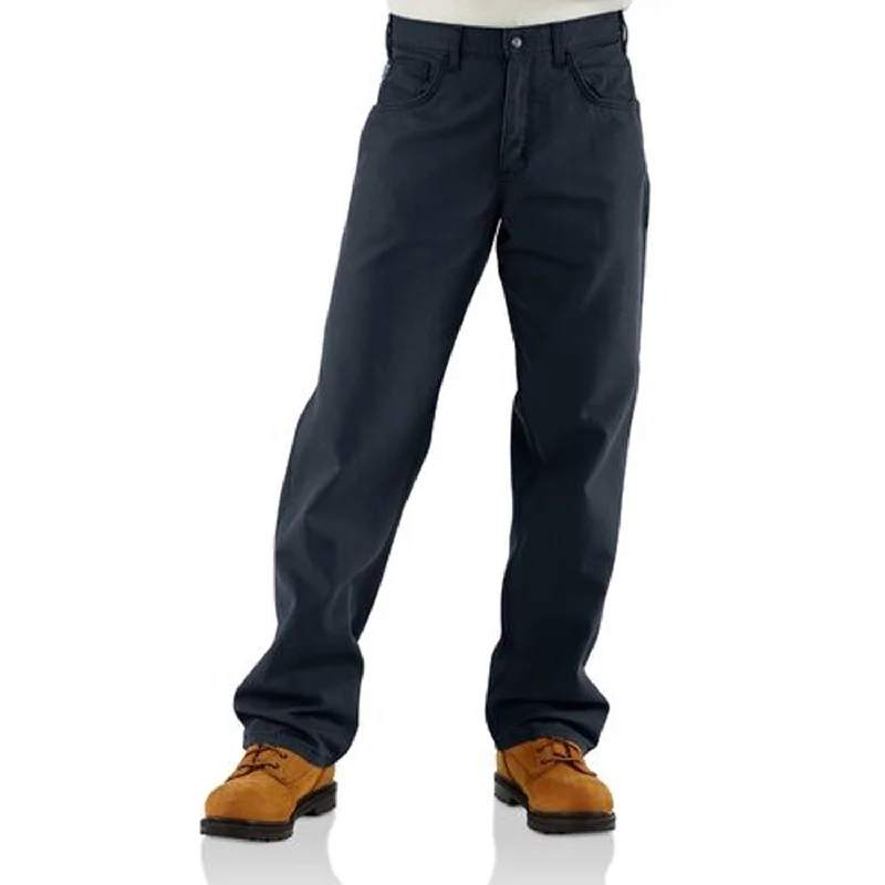 Men’s casual stretch trousers-Carhartt Men's Flame Resistant Midweight Canvas Pant