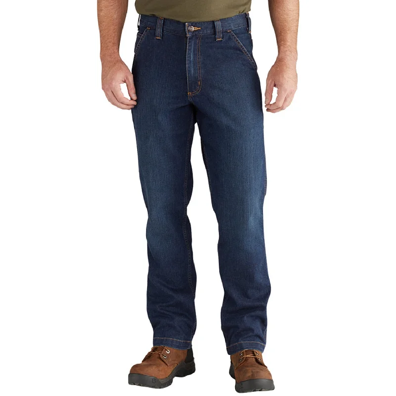 Men’s comfy ripstop trousers-Carhartt Men's Rugged Flex® Relaxed Fit Dungaree