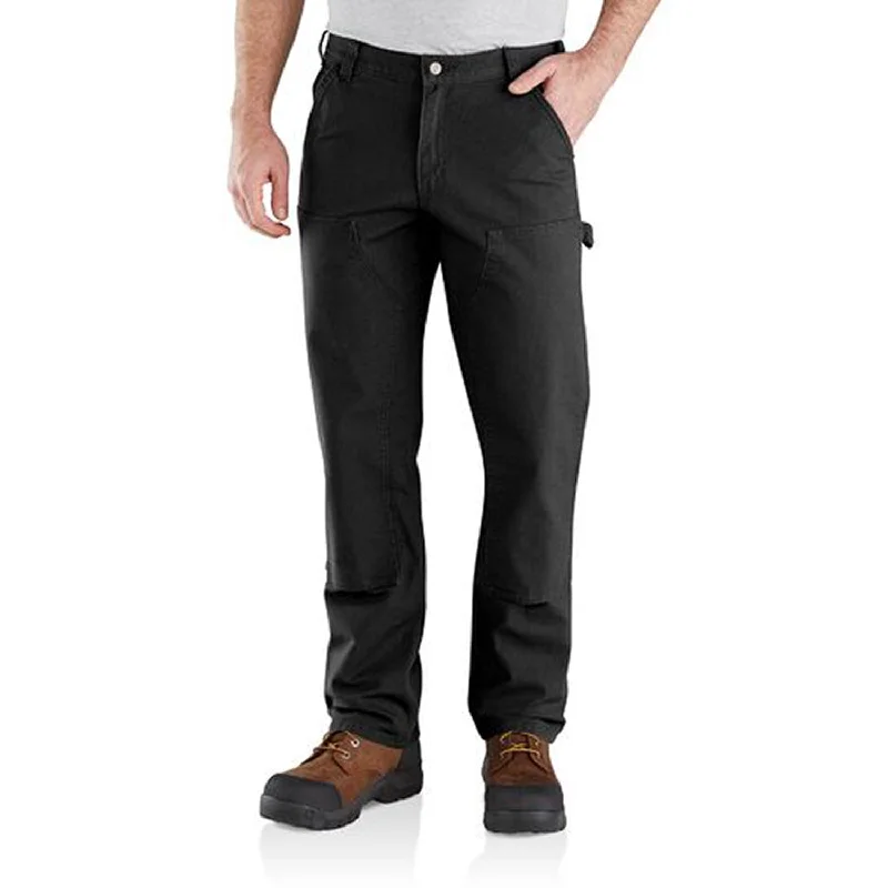 Men’s relaxed ripstop trousers-Carhartt Men's Rugged Flex® Relaxed Fit Double-Front Duck Pant_Black