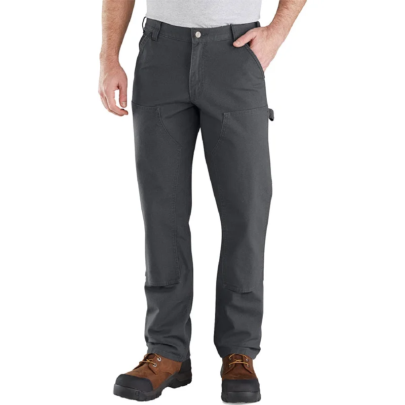 Men’s relaxed drawstring trousers-Carhartt Men's Rugged Flex® Relaxed Fit Double-Front Duck Pant_Shadow