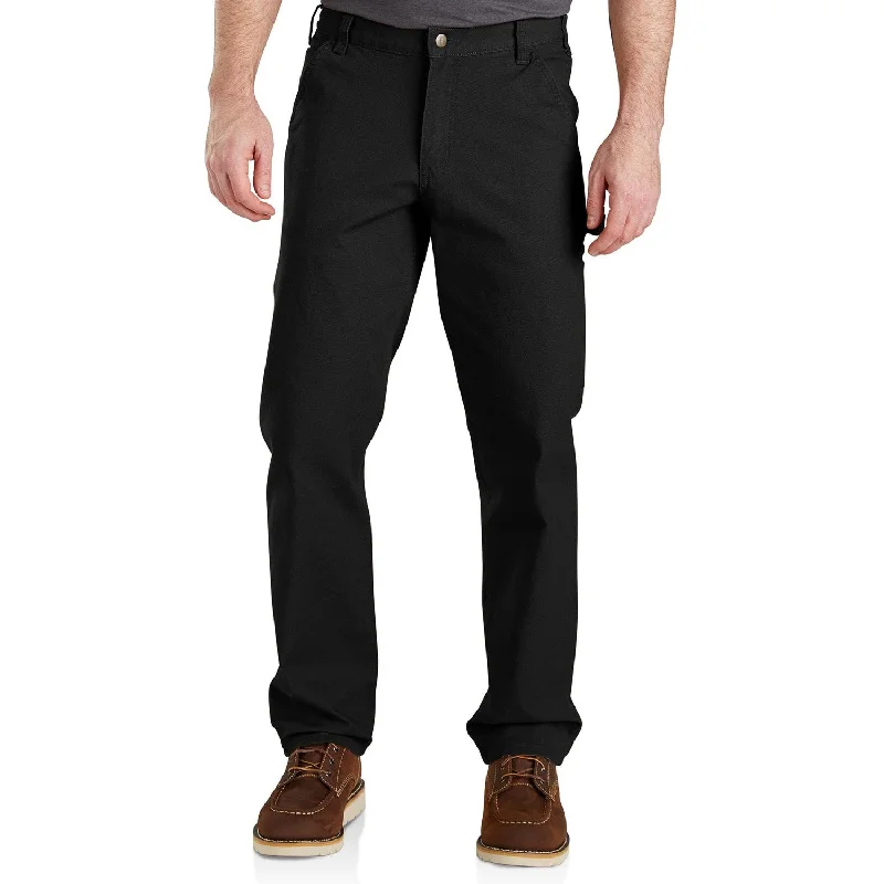 Men’s bold chino pants-Carhartt Men's Rugged Flex® Relaxed Fit Duck Dungaree_Black