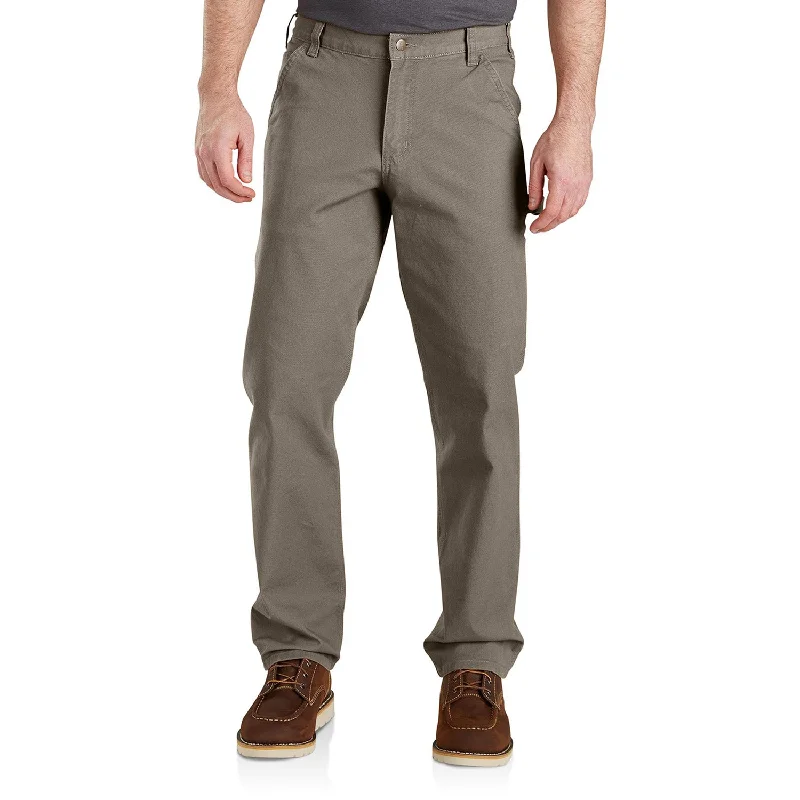 Men’s slim linen pants-Carhartt Men's Rugged Flex® Relaxed Fit Duck Dungaree_Desert