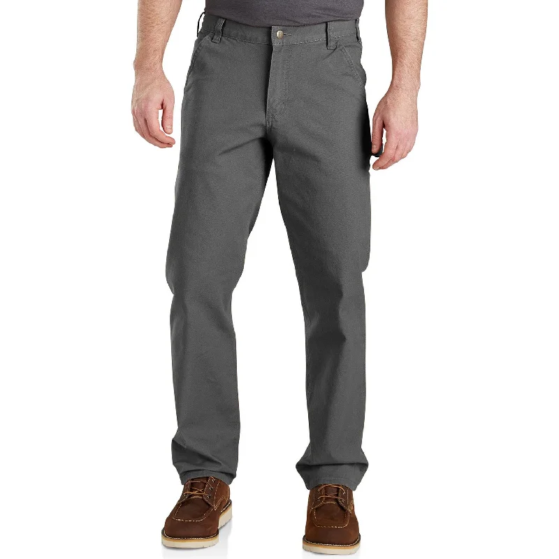 Men’s trendy pleated pants-Carhartt Men's Rugged Flex® Relaxed Fit Duck Dungaree_Gravel