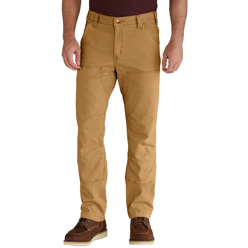 Men’s durable drawstring pants-Carhartt Men's Rugged Flex® Rigby Double-Front Pant_Hickory