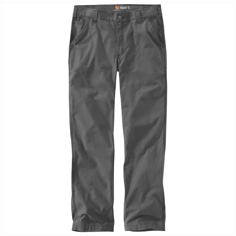 Men’s breathable stretch pants-Carhartt Men's Rugged Flex® Rigby Dungaree_Gravel