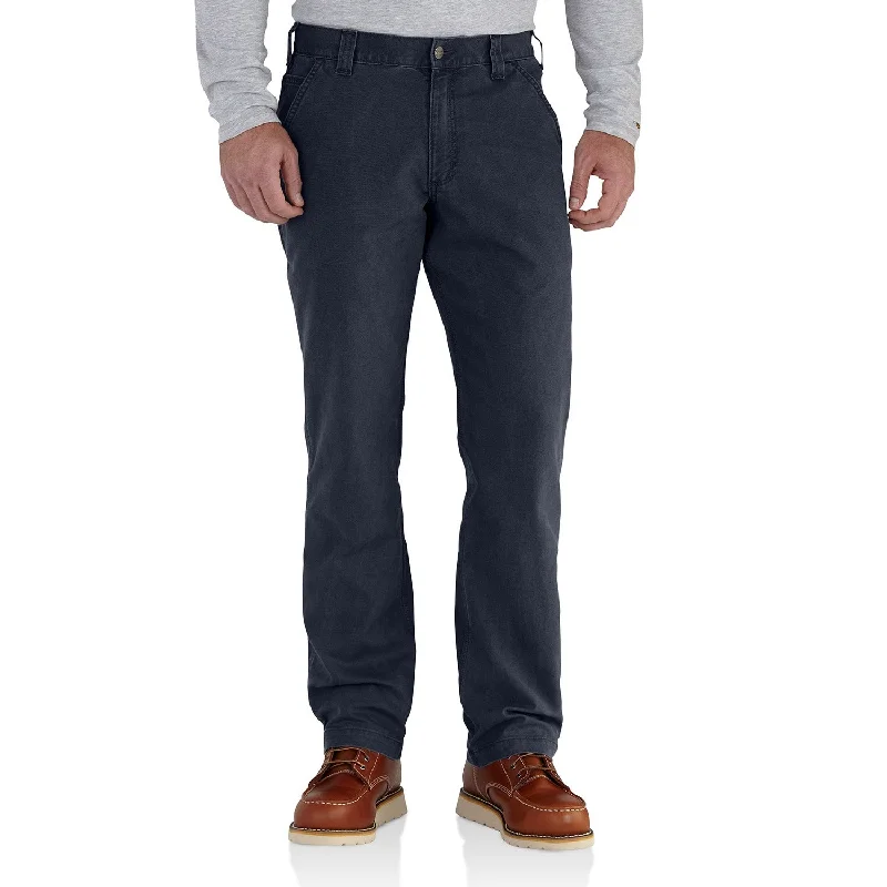 Men’s modern utility pants-Carhartt Men's Rugged Flex® Rigby Dungaree_Navy