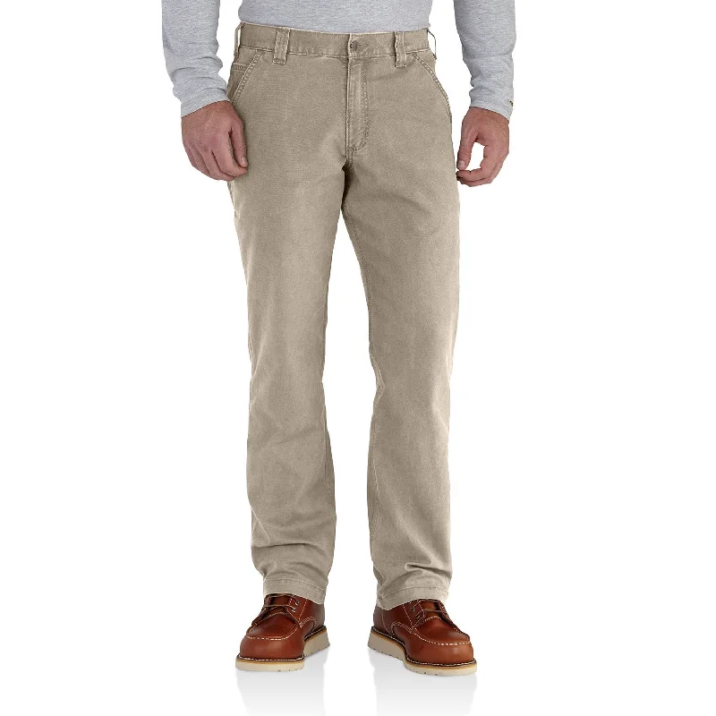 Men’s soft ripstop pants-Carhartt Men's Rugged Flex® Rigby Dungaree_Tan