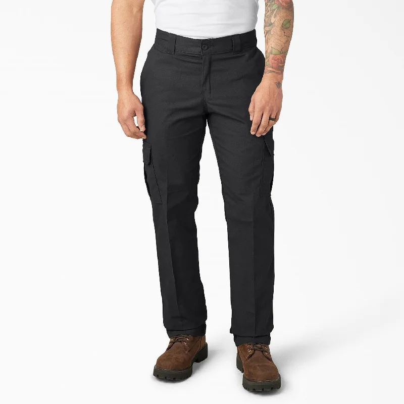 Men’s soft drawstring trousers-Dickies Men's FLEX Regular Fit Cargo Pants