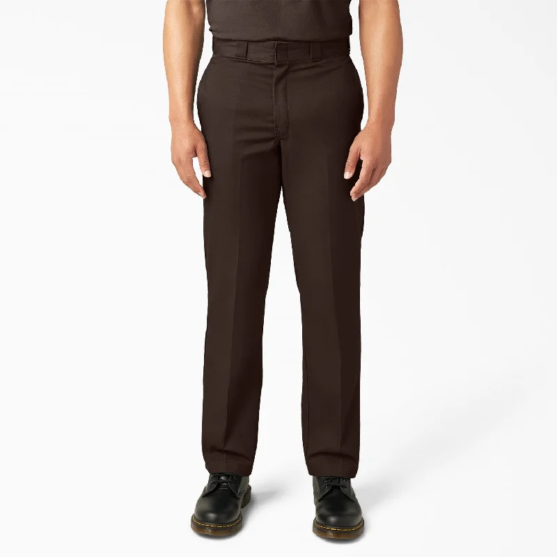 Men’s casual pleated pants-Dickies Men's Original 874® Work Pant_Dark Brown