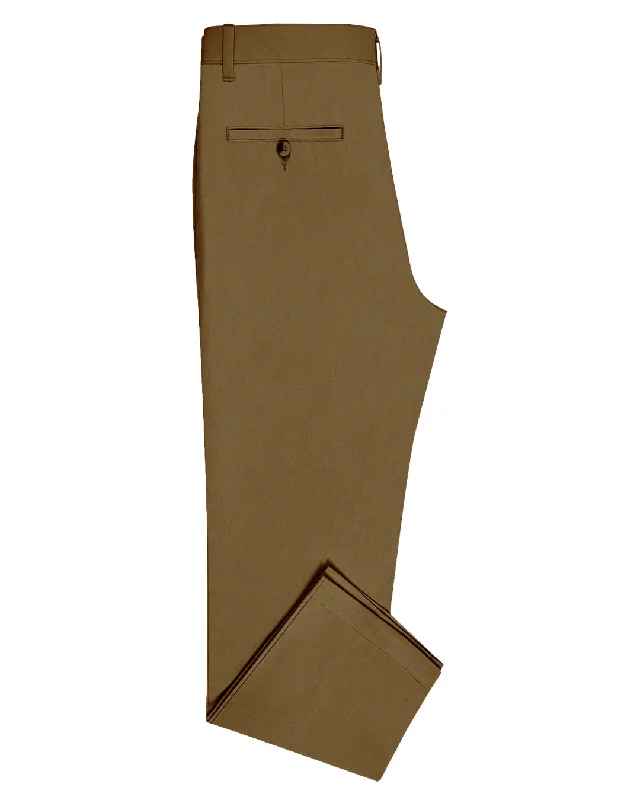 Men’s casual pleated pants-Genoa Chino Pant Copper