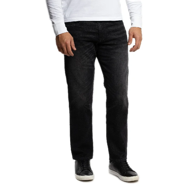 Men’s soft twill trousers-Johnny Stretch Jeans Standard Fit - Black