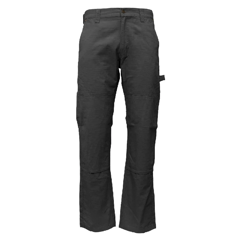 Men’s casual stretch trousers-KEY Men's Rip Stop Double-Front Dungaree_Graphite