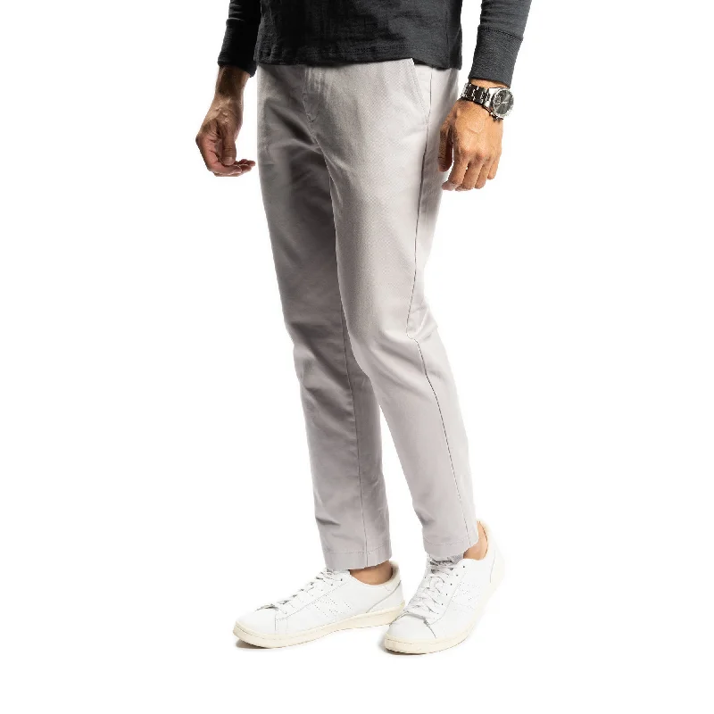 Men’s lightweight gabardine pants-Lightweight Stretch Chinos Slim Fit - Grey