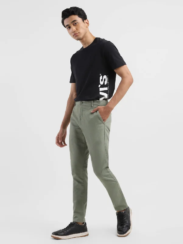 Men’s modern utility trousers-Men's 512 Green Slim Tapered Fit Trousers