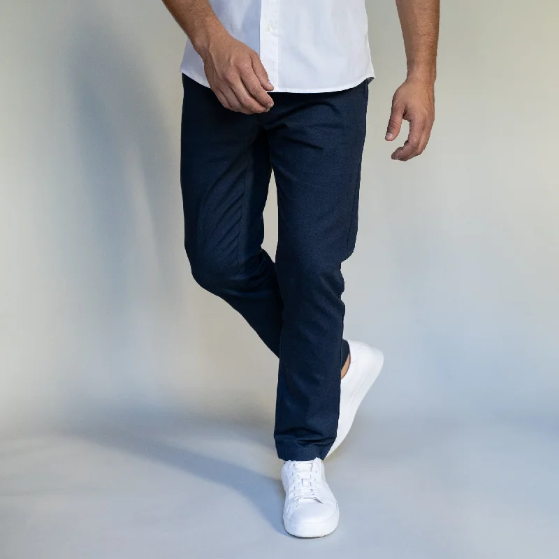 Men’s comfy chino trousers-Stretch Chinos Slim Fit - Navy