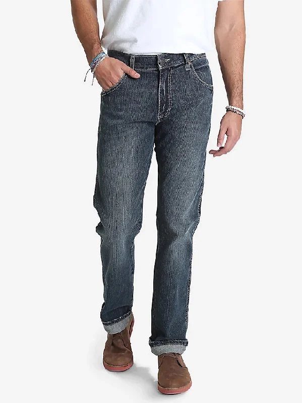 Men’s comfy linen jeans-Wrangler Men's Retro® Slim-Fit Straight Leg Jean