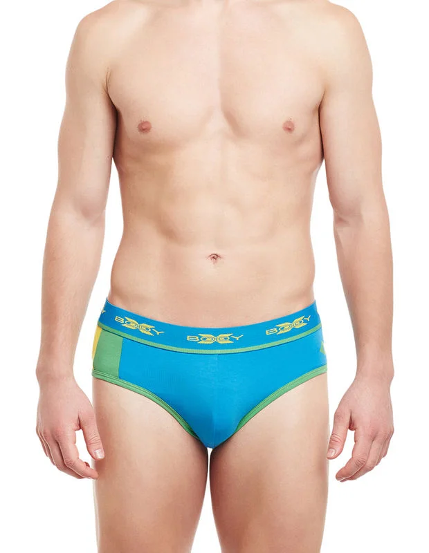 men's cotton underwear multipack-Body X Fusion Briefs-BX02B Brilliant Blue