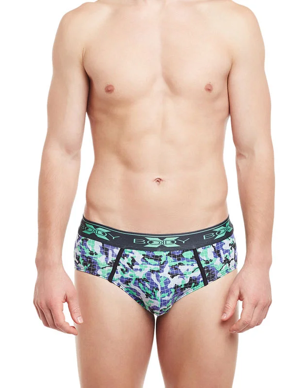 men's anti-chafing underwear service-Body X Printed Briefs-BX01B-4