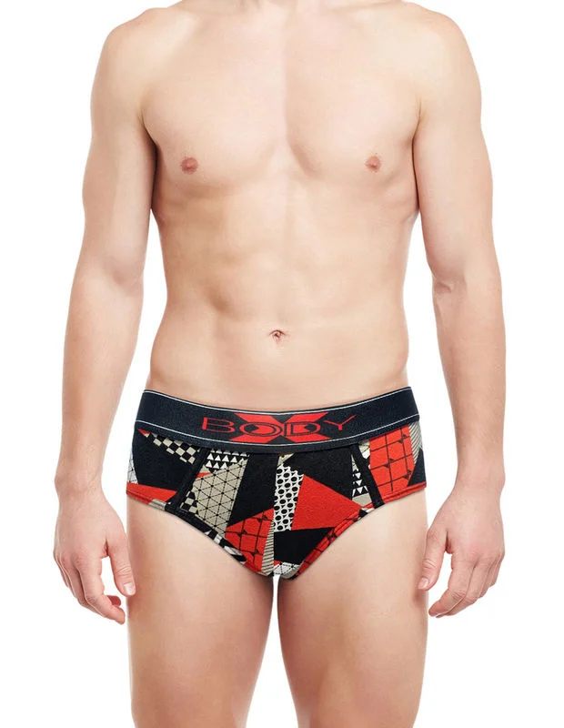 men's casual underwear monthly-Body X Printed Briefs-BX01B-PRINT-16