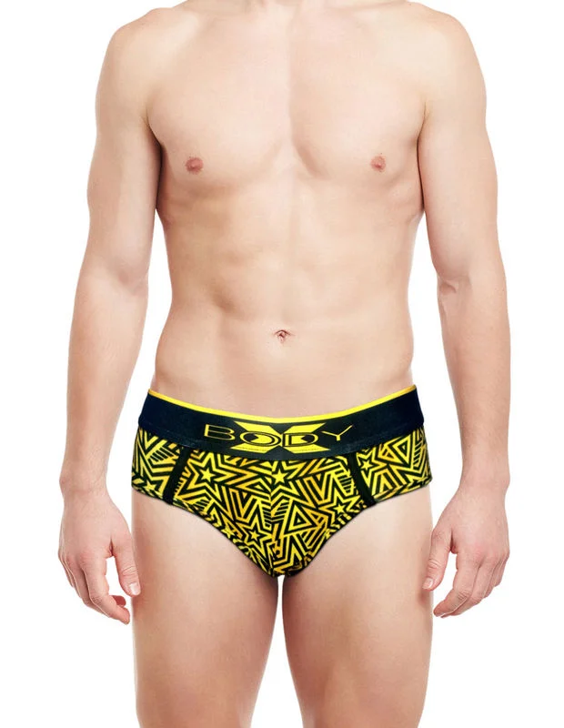 men's casual underwear multipack-Body X Printed Briefs-BX01B-PRINT-9