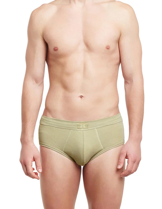 men's quick-dry underwear discount-Body X Solid Briefs-BX14B-Camel