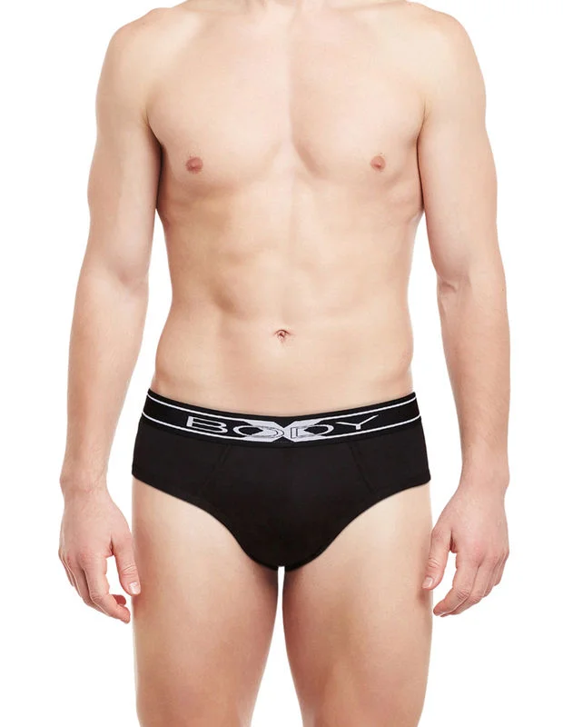 men's quick-dry underwear discount-BodyX Men Briefs BX10A-B-BLACK