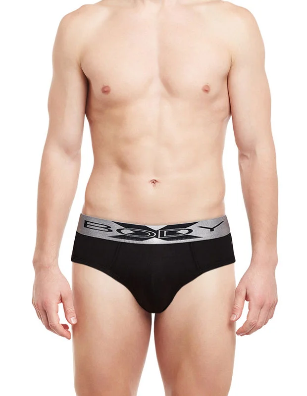 men's eco-friendly underwear multipack-BodyX Men Briefs BX32B-BLACK