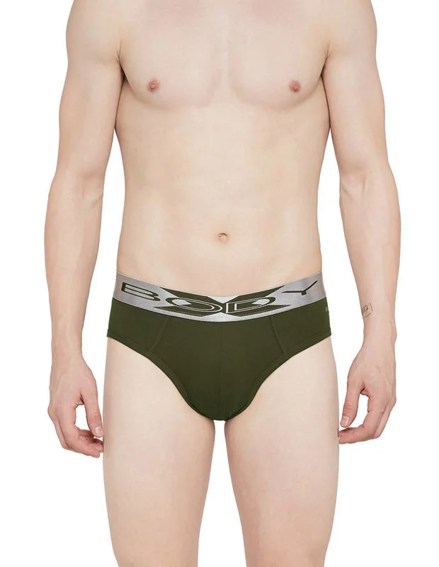 men's affordable trunks for value-BodyX Men Briefs BX32B-Olive