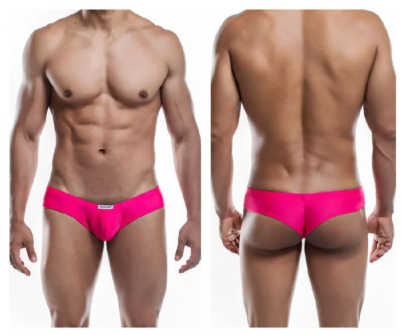 men's plain underwear subscription-Joe Snyder JS22-Pol Polyester Mini Cheek Color Fuchsia-Poly