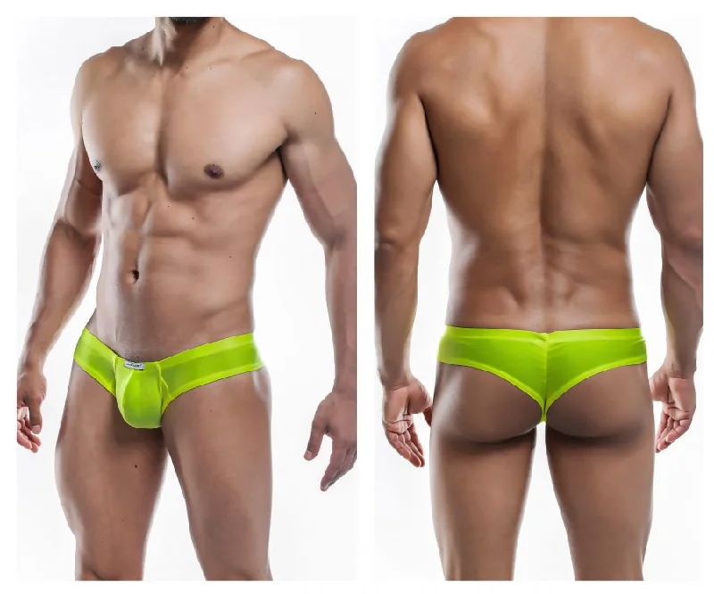 men's seamless underwear collection-Joe Snyder JS22-Pol Polyester Mini Cheek Color Yellow-Poly