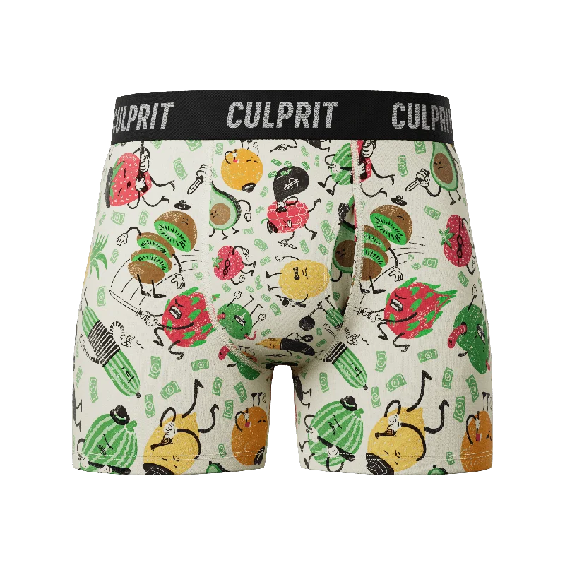 men's anti-chafing trunks for protection-Strobbery 🍓🔫 Boxer Briefs w/ fly